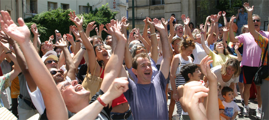 Plus Grand Eclat de Rire de France � Frontignan en 2004